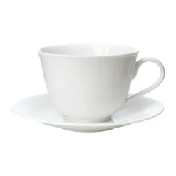 Swedish Grace kopp med fat 45 cl, Snö