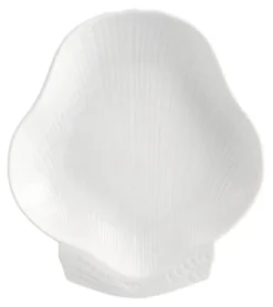 Swedish Grace snäckfat 18x16 cm, Snö (vit)
