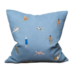 Swimmers kuddfodral 45x45 cm, Blue