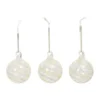 Swirl julgranskula, Off White-Clear