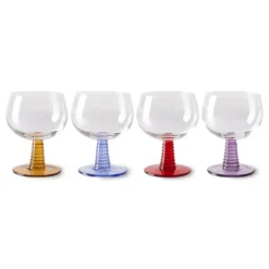 Swirl Vinglas Låga 4-pack 35 cl, Mix
