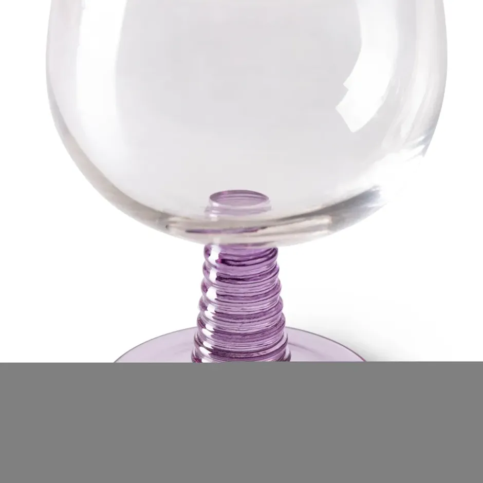 Swirl vinglas låg, Purple