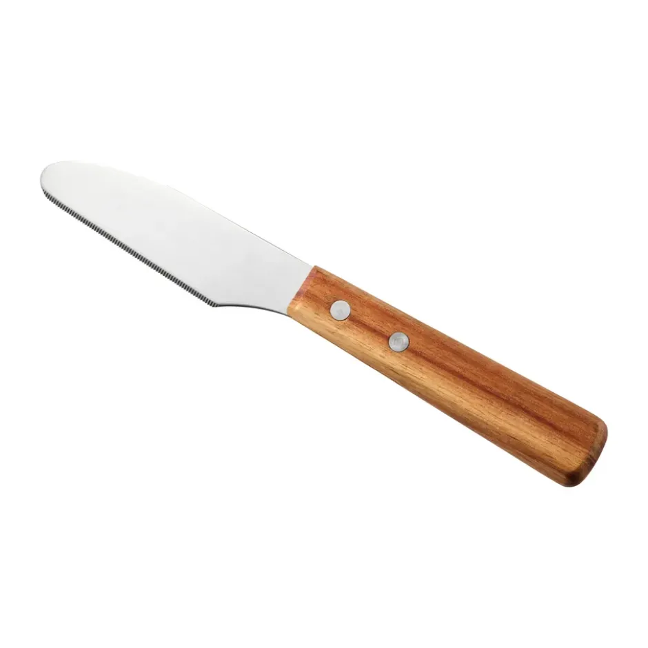 Sylvia smörkniv, Rostfritt stål, träskaft, 22 cm