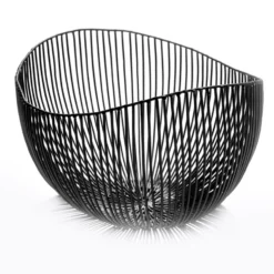Tale oval skål, Svart