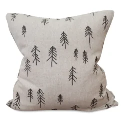Tall kuddfodral 48x48 cm, Brun-natur