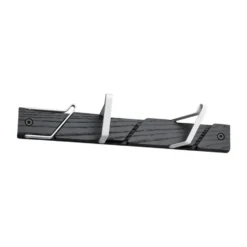 Tamburin kroklist 31,5 cm, Svart-vit