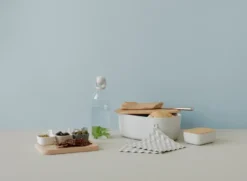 TAPAS serveringsset, Vit-beige-grå