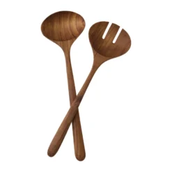 Teak salladsbestick 2 delar, Brun