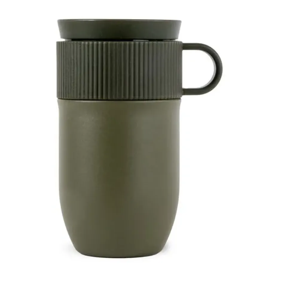 Ted bilmugg termosmugg 28 cm, Grön