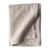 Tell Me More linneduk 145x270 cm, Hazelnut stripe