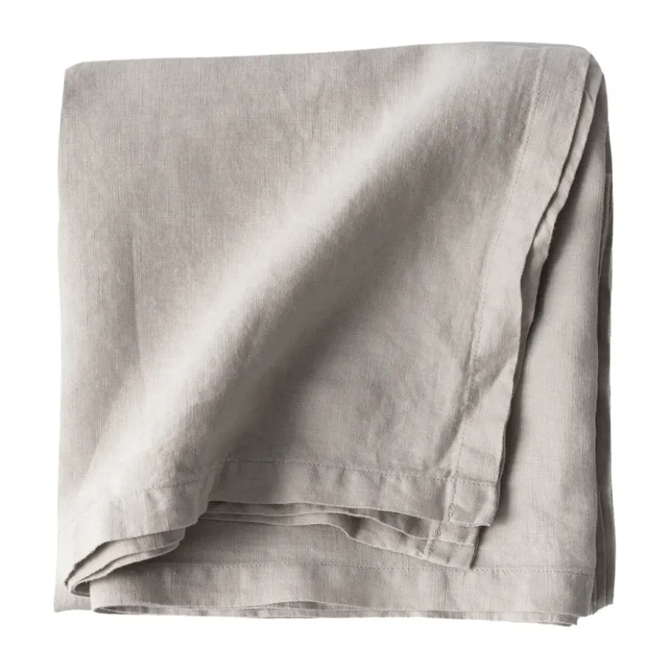 Tell Me More linneduk 145x145 cm, Warm grey