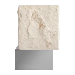 Temple sidobord tall 50x33 cm, Chrome-limestone