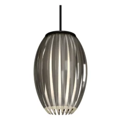 Tentacle taklampa S 15 cm, Svart-rökfärgad