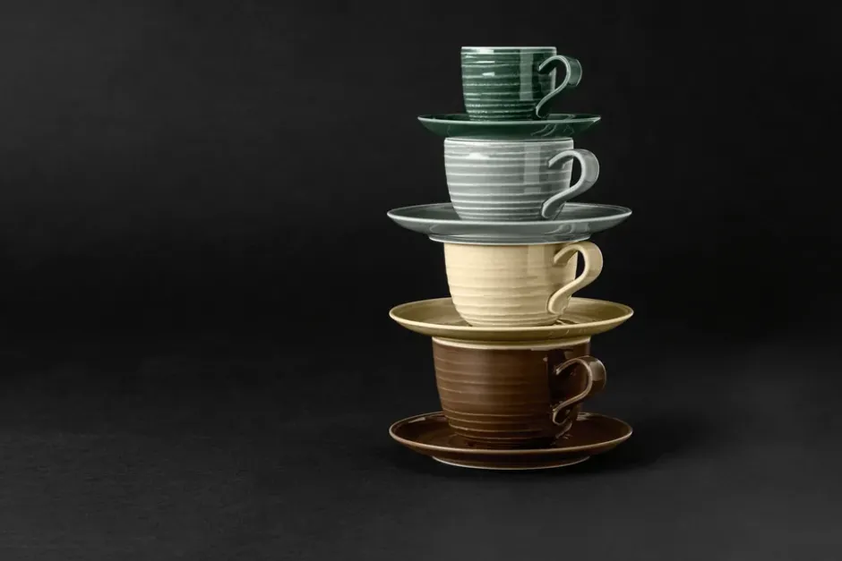 Terra espressokopp 9 cl 6-pack, Moss Green