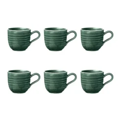 Terra espressokopp 9 cl 6-pack, Moss Green
