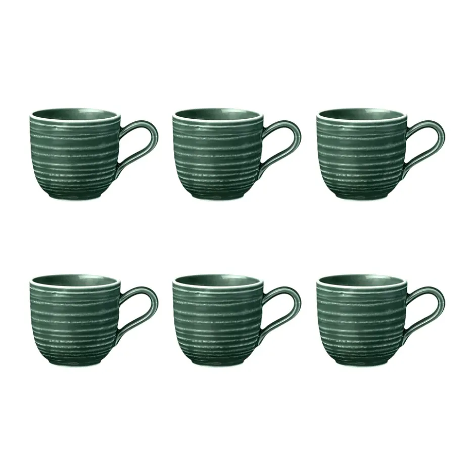 Terra espressokopp 9 cl 6-pack, Moss Green