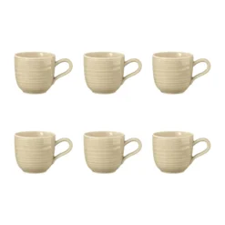 Terra espressokopp 9 cl 6-pack, Sand Beige