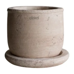 Terra kruka, Sand, Ø14x14 cm