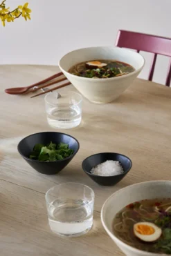 Terra serveringsskål, Svart stengods, Ø9,5 cm