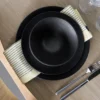 Terra soppskål, Svart stengods, Ø16 cm