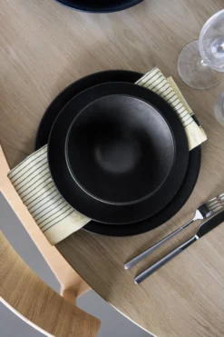 Terra soppskål, Svart stengods, Ø16 cm