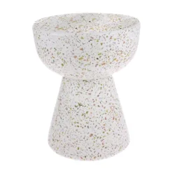Terrazzo sidobord Ø35 cm, Terrazzo multicolour