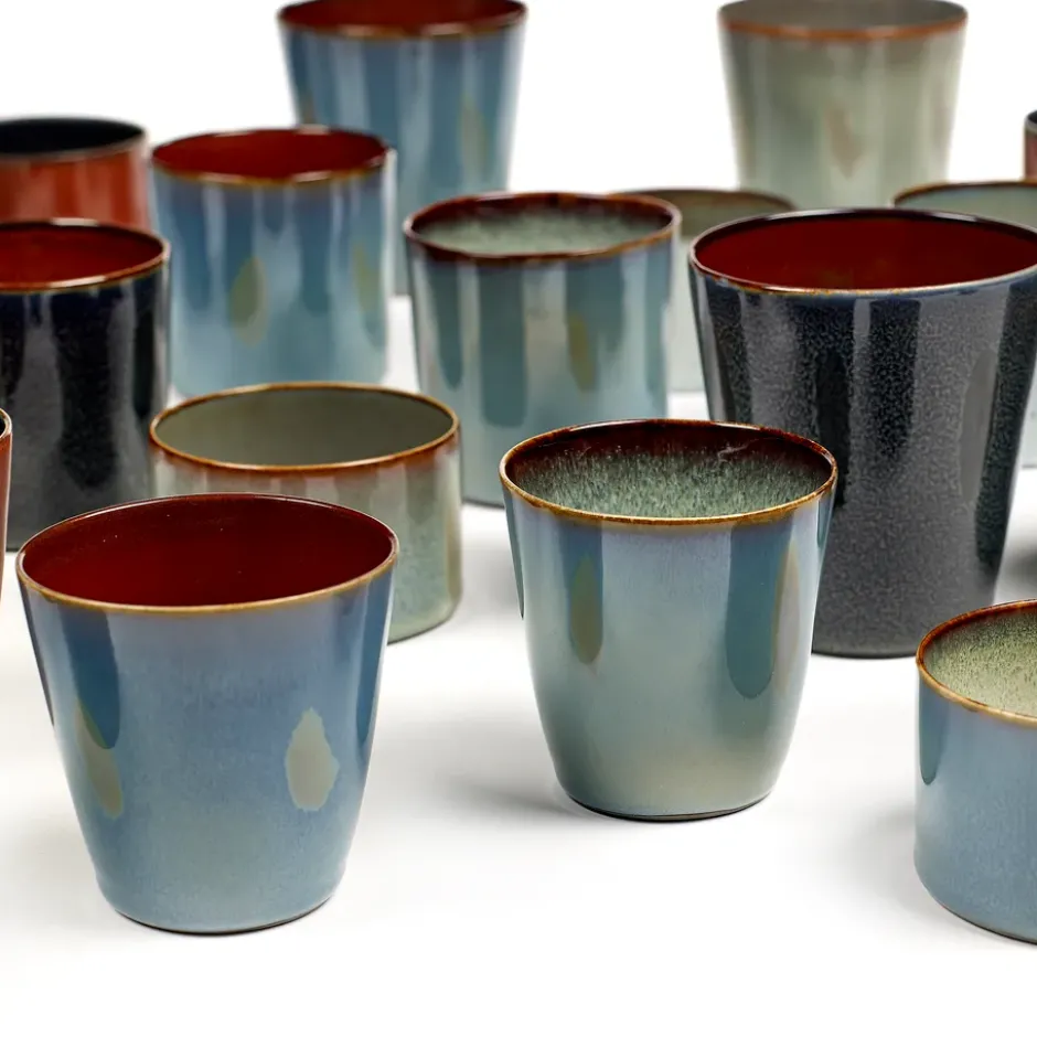 Terres de Rêves kopp M, Dark blue-rust