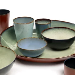 Terres de Rêves kopp M, Light blue-smokey blue