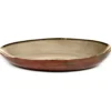 Terres de Rêves serveringsfat 35,5 cm, Misty grey-rust