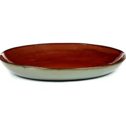 Terres de Rêves serveringsfat 35,5 cm, Rust-smokey blue