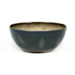 Terres de Rêves skål M, Misty grey-dark blue