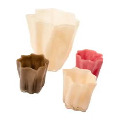 Tess ljuslykta Ø10 cm, Benvit