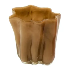 Tess ljuslykta Ø10 cm, Brun