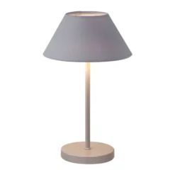 Teya bordslampa portabel, Warm grey, Ø15x26 cm