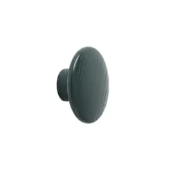 The Dots klädkrok dark green, Ø6,5 cm