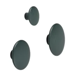 The Dots klädkrok dark green, Ø17 cm
