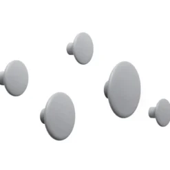 The Dots klädkrok grå, Ø17 cm