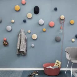 The Dots klädkrok midnight blue, Ø9 cm