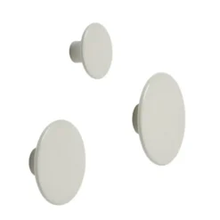 The Dots klädkrok off white, Ø9 cm