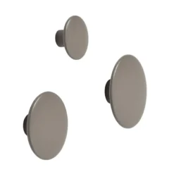 The Dots klädkrok taupe, Ø17 cm
