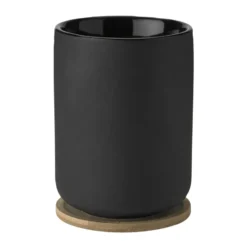 Theo termosmugg med underlägg 25 cl, Black