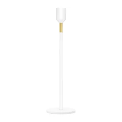 Three Stars ljusstake M 27 cm, Vit
