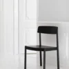 Timb stol med dyna, Black/ Ultra Leather - Black