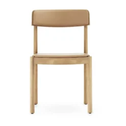 Timb stol med dyna, Tan/ Ultra Leather - Camel