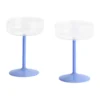 Tint coupeglas 20 cl 2-pack, Clear-jade light blue