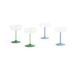 Tint coupeglas 20 cl 2-pack, Clear-jade light blue