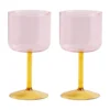 Tint vinglas 25 cl 2-pack, Rosa-gul