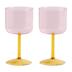 Tint vinglas 25 cl 2-pack, Rosa-gul