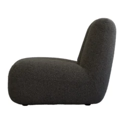 Toe loungefåtölj bouclé, Deep taupe