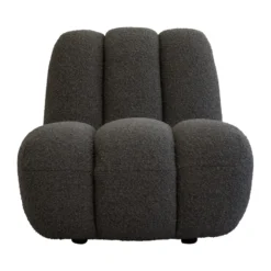 Toe loungefåtölj bouclé, Deep taupe